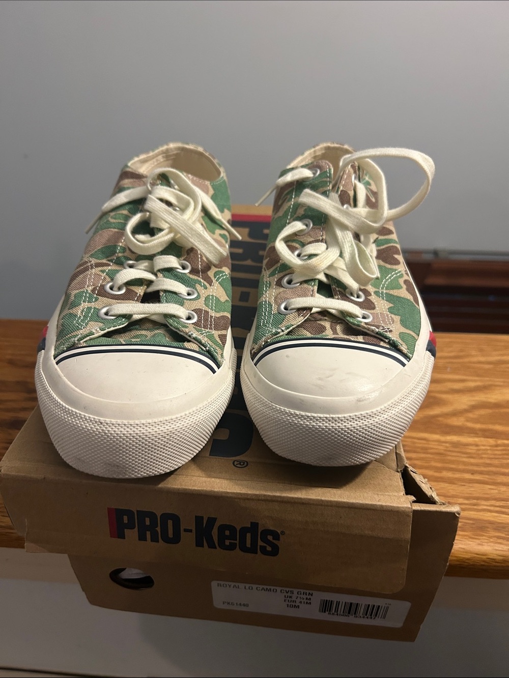 Pro-Keds Men’s Low-Top Camo Canvas Sneakers - Green Camo